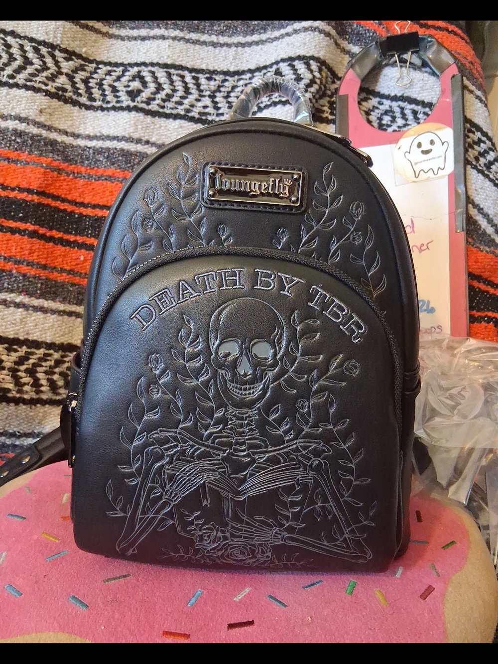 Loungefly Death by TBR Mini Backpack Books-A-Million Exclusive New With Tags